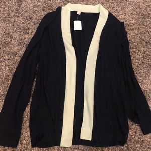 JCREW Navy & Mint Cardigan NWT!!